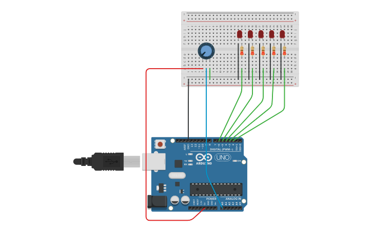 Circuit design Función map() - Tinkercad