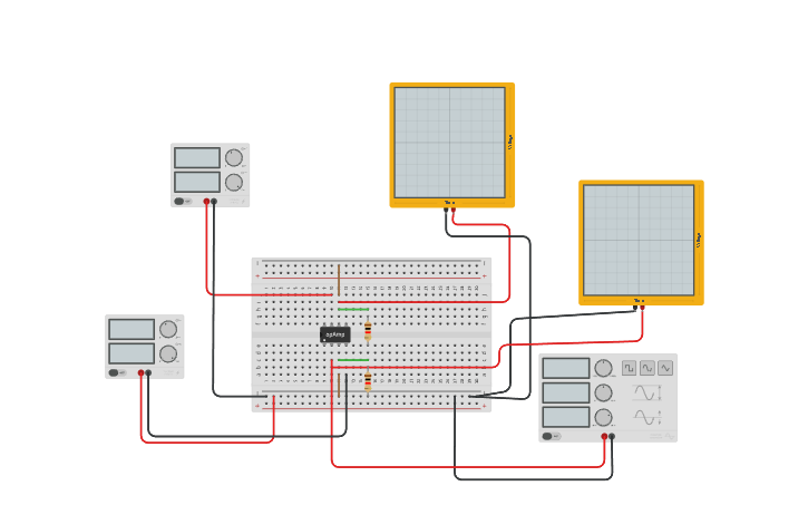 Circuit design comparator - Tinkercad