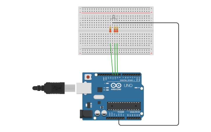 Circuit design Controlling RGB with PWM with Arduino - Tinkercad