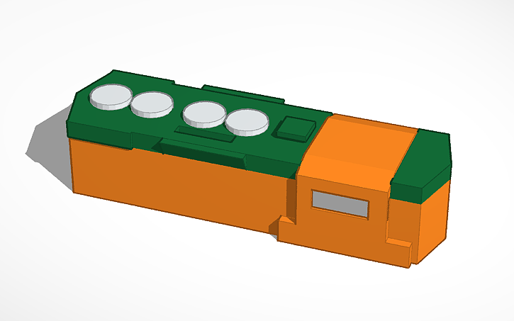 3D design (OLD) Trackmaster SD9 shell - Tinkercad