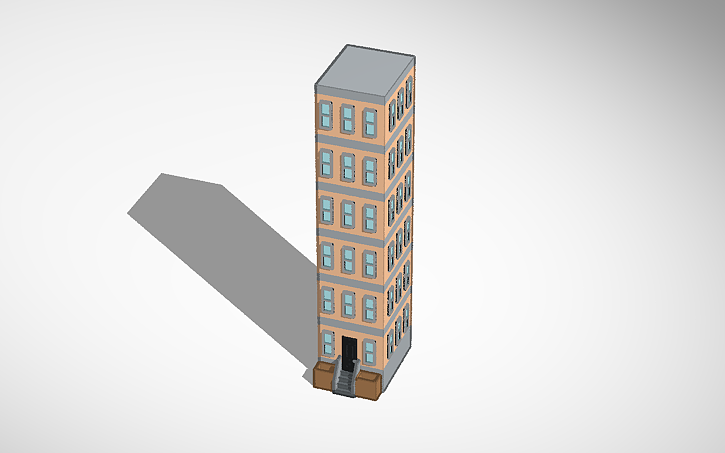 3D design apartment building - Tinkercad