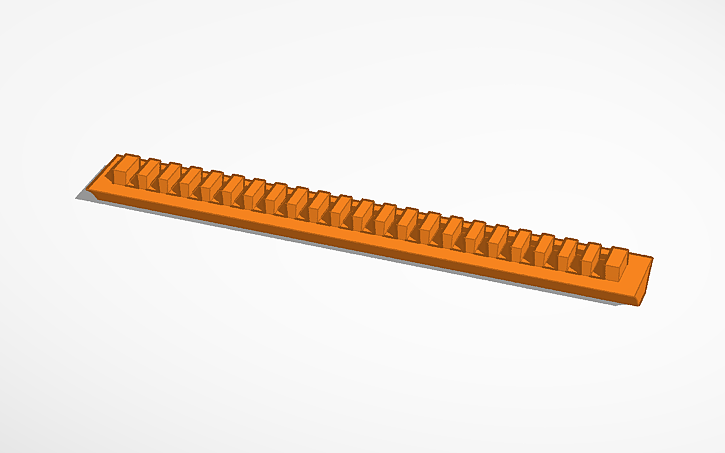 3D design 21700 BMS wire holder - Tinkercad