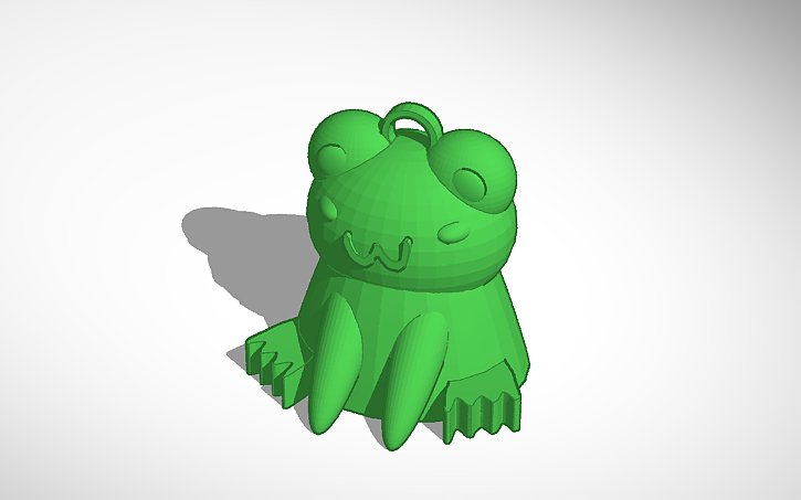 3D design Cute Frog Key Chain