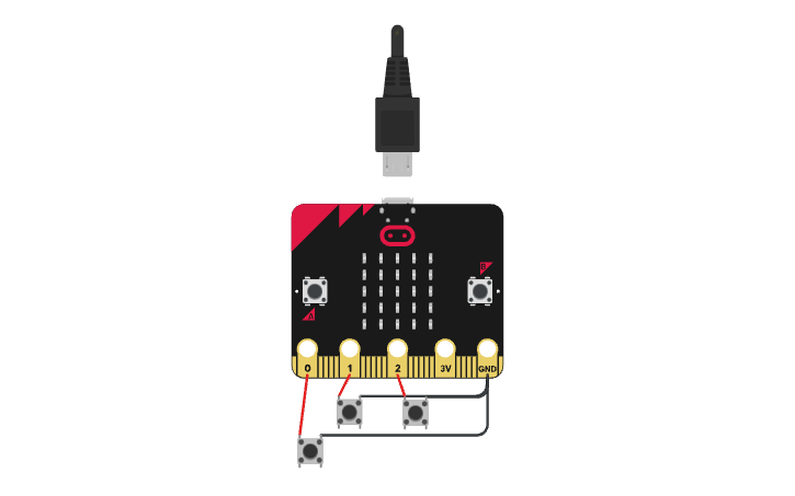 Circuit design micro bit - Tinkercad
