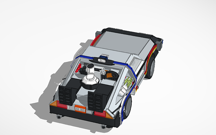 3D design The Delorean (Time Machine) - Tinkercad