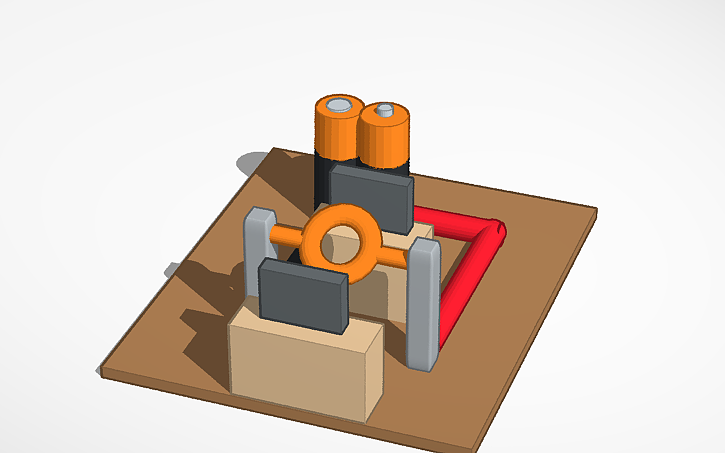 3D design motor electrico - Tinkercad