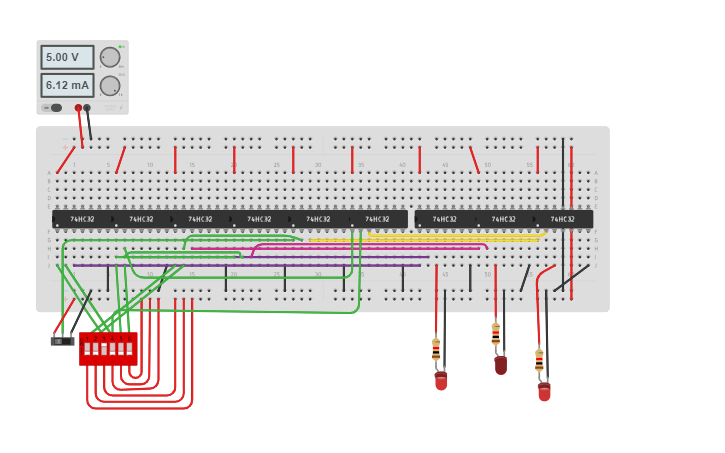 Circuit design ENCODER - Tinkercad