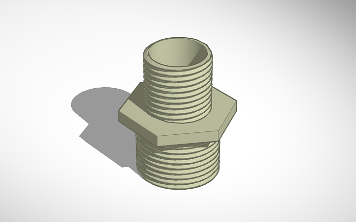 3D design 11 - 14mm Thread Adapter - Tinkercad