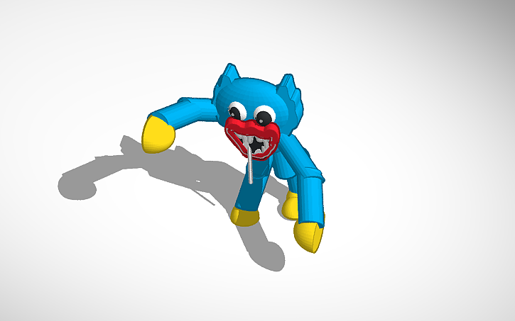 3D design huggy wuggy in the vent - Tinkercad