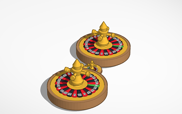 Create A Roulette Wheel 3D design roulette wheel top - Tinkercad