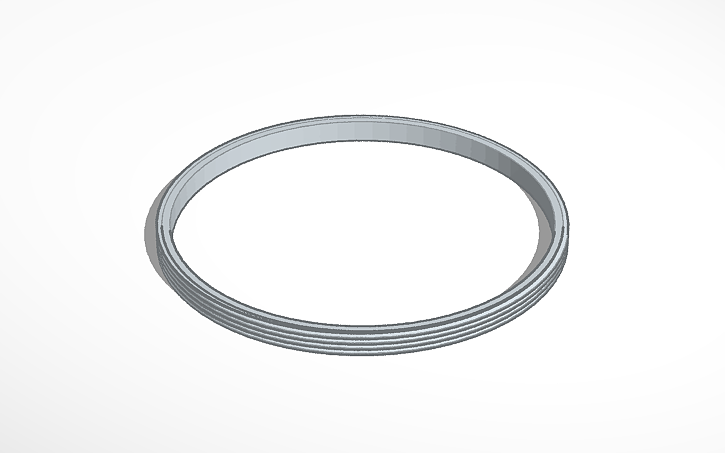 3D design 52mm Filter Thread - Tinkercad