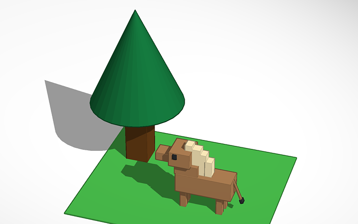 3D design Little Pony - Tinkercad