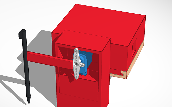 3D design auto clicker/tapper - Tinkercad