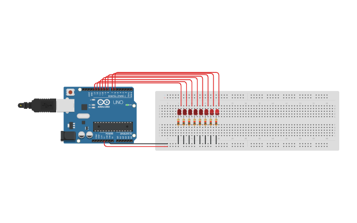 Circuit design Auto fantástico Arduino - Tinkercad