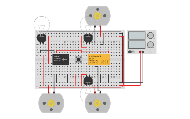How To Design Rly Circuit design Relay (RELÉ) SPDP y DPDP - Tinkercad