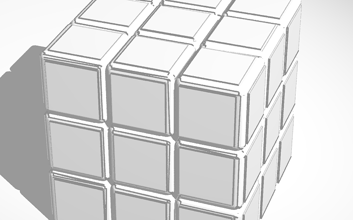 3D design Rubix Cube 4x4 (Works) - Tinkercad