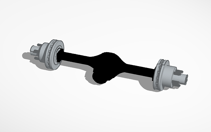 3D design dually rear end - Tinkercad
