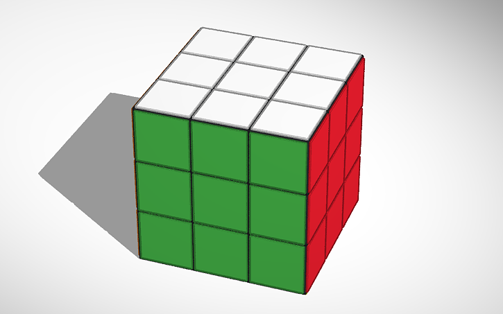3D design 3x3 Rubiks Cube - Tinkercad