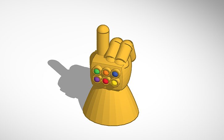 3D design infinity gauntlet shs - Tinkercad