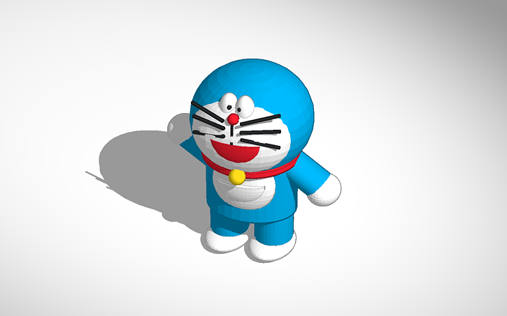 3D design doraemon - Tinkercad