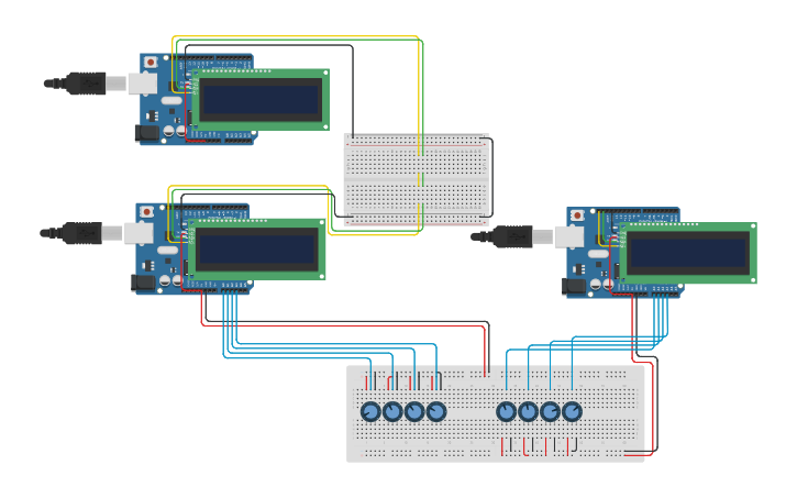 Circuit design I2C Multi Device - Tinkercad