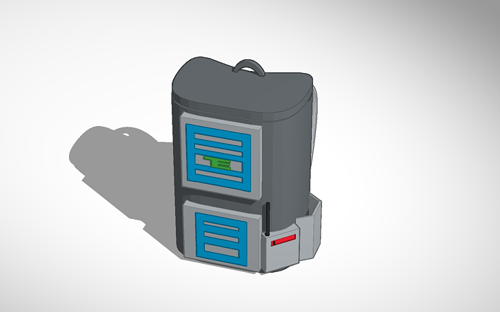 Cad Backpack 3D design backpack - Tinkercad