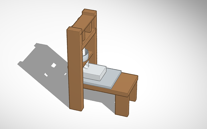 3D design Printing Press - Tinkercad