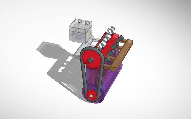 3D design 22r engine - Tinkercad