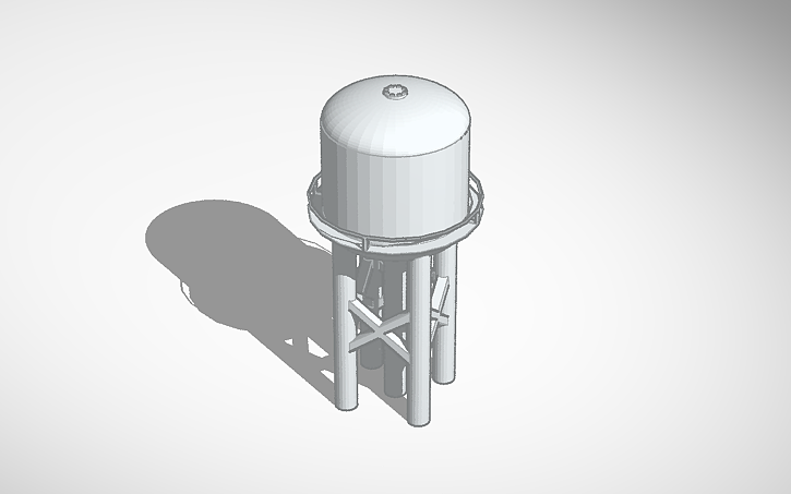 3D design Water Tower - Tinkercad
