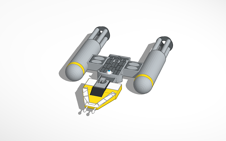 3D design Y-wing - Tinkercad