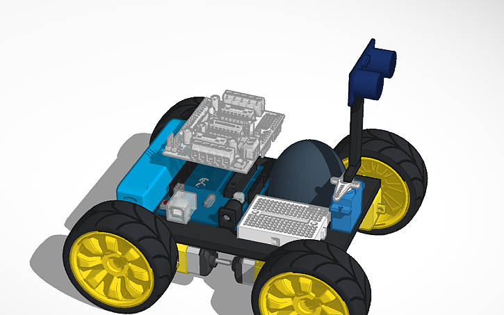 3D design ROBOT ASISTENTE - Tinkercad