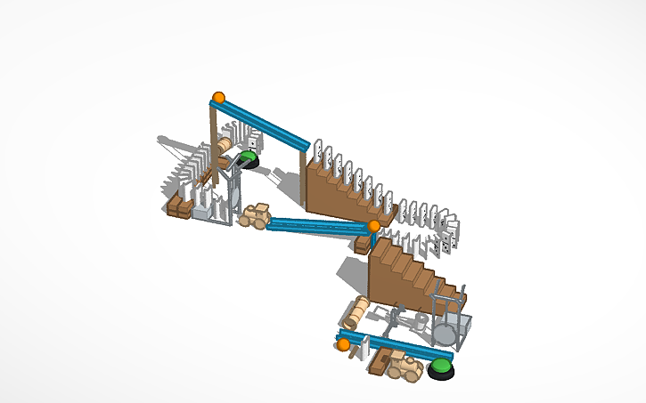 Tinker Machine 3D design Rube Goldberg Machine - Tinkercad
