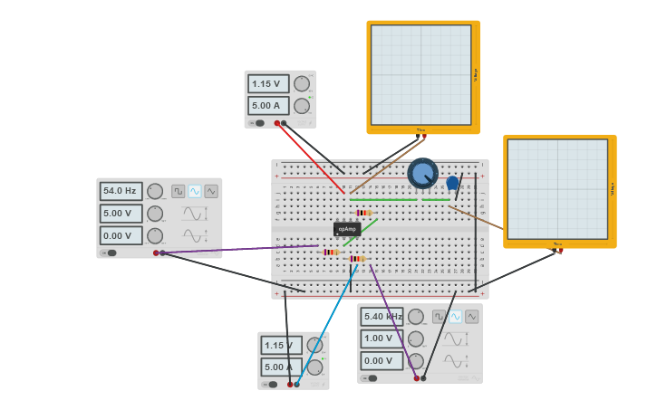 Circuit design Lab 03 - Passive low-pass filter - Tinkercad