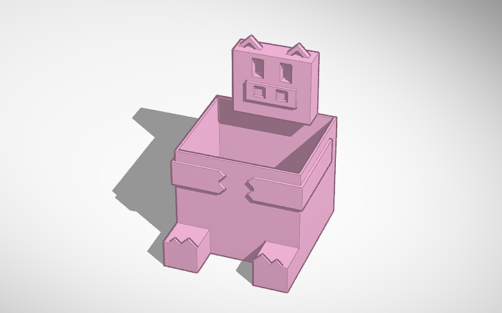 3D design Boxy Pig Box - Tinkercad