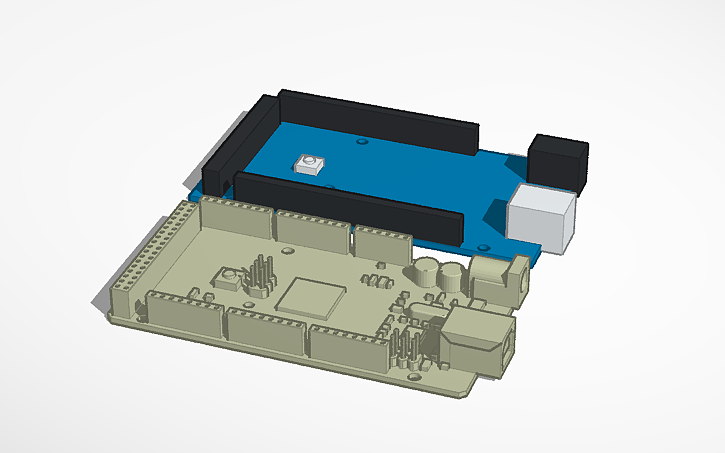 3D design Arduino Mega 2560 - Tinkercad