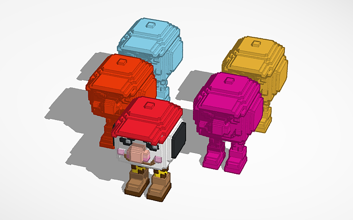 3D design alessio brainrot - Tinkercad
