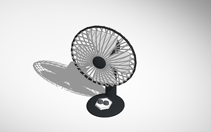 3D design 3D fan - Tinkercad
