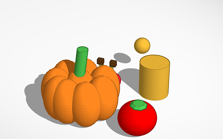 3D design Fruits - Tinkercad