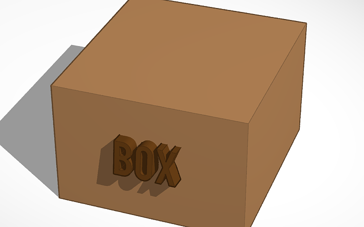 3D design Box - Tinkercad