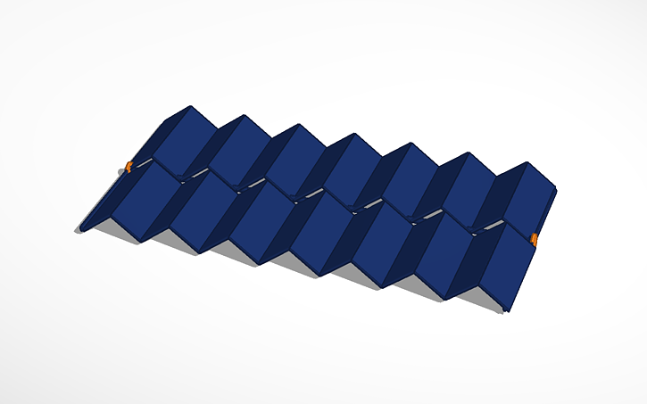 Iss Radiator Cad 3D design Radiator on ISS - Tinkercad