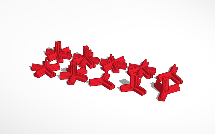 3D design stir connectors - Tinkercad