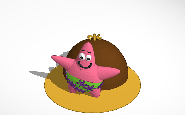 3D design Patrick Star - Tinkercad