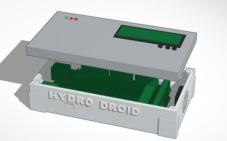 3D design Arduino Mega Casing with LCD - Tinkercad