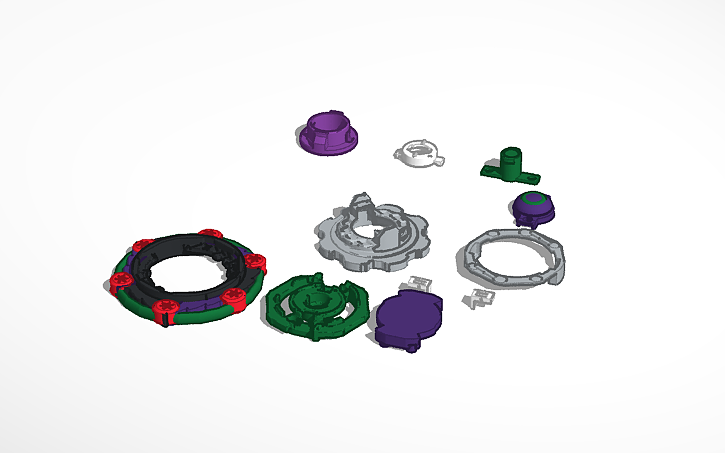 3D design Hex Satan.Ωbstacle.vary - 8 beyblade burst db - Tinkercad