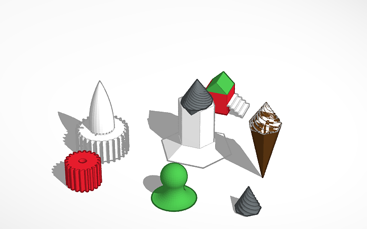 3D design Mix of objects - Tinkercad