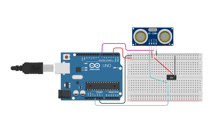 Circuit design Sensor - Tinkercad