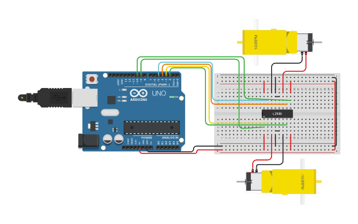 Circuit design TP 4 ACT 1 - Tinkercad