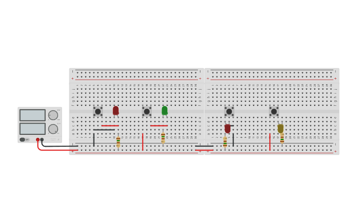 Circuit design Resistenze di pull up e pull down - Tinkercad