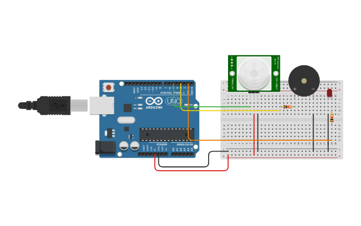 Circuit design Sensor - Tinkercad