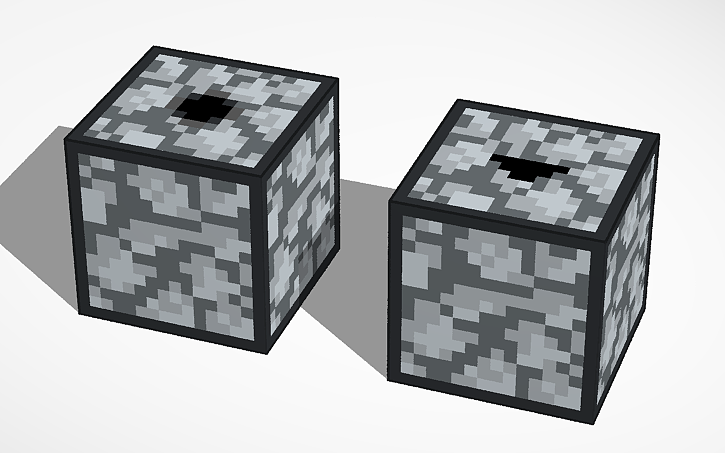 3D design Minecraft dropper and dispenser (up/down) - Tinkercad